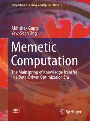 cover image of Memetic Computation